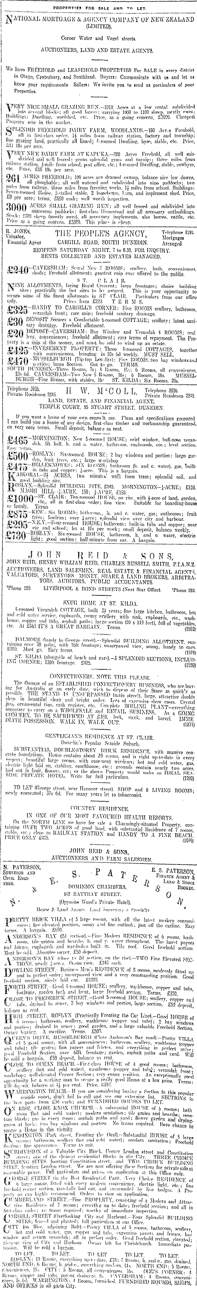 Papers Past Newspapers Otago Daily Times 28 October 1911 Page 13 Advertisements Column 3