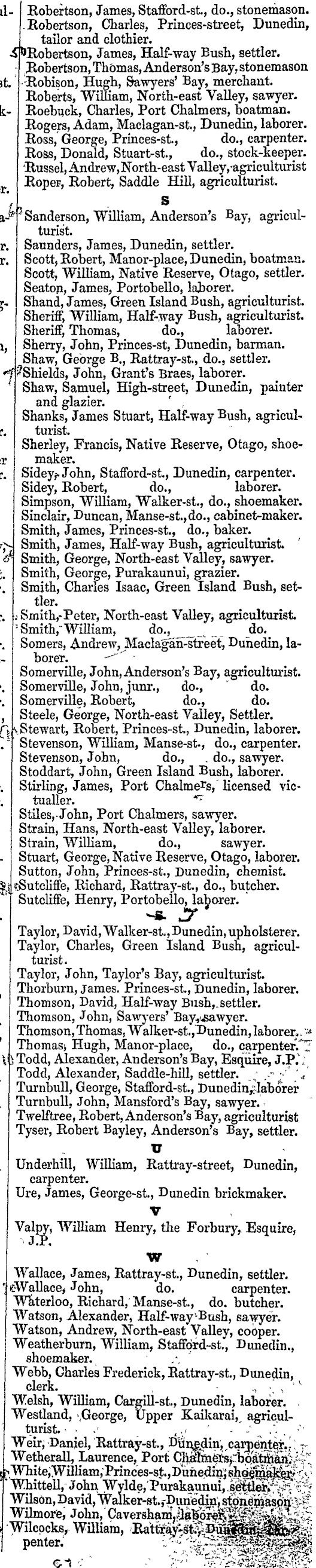 Papers Past | Newspapers | Otago Witness | 8 March 1851 | Page 1  Advertisements Column 4