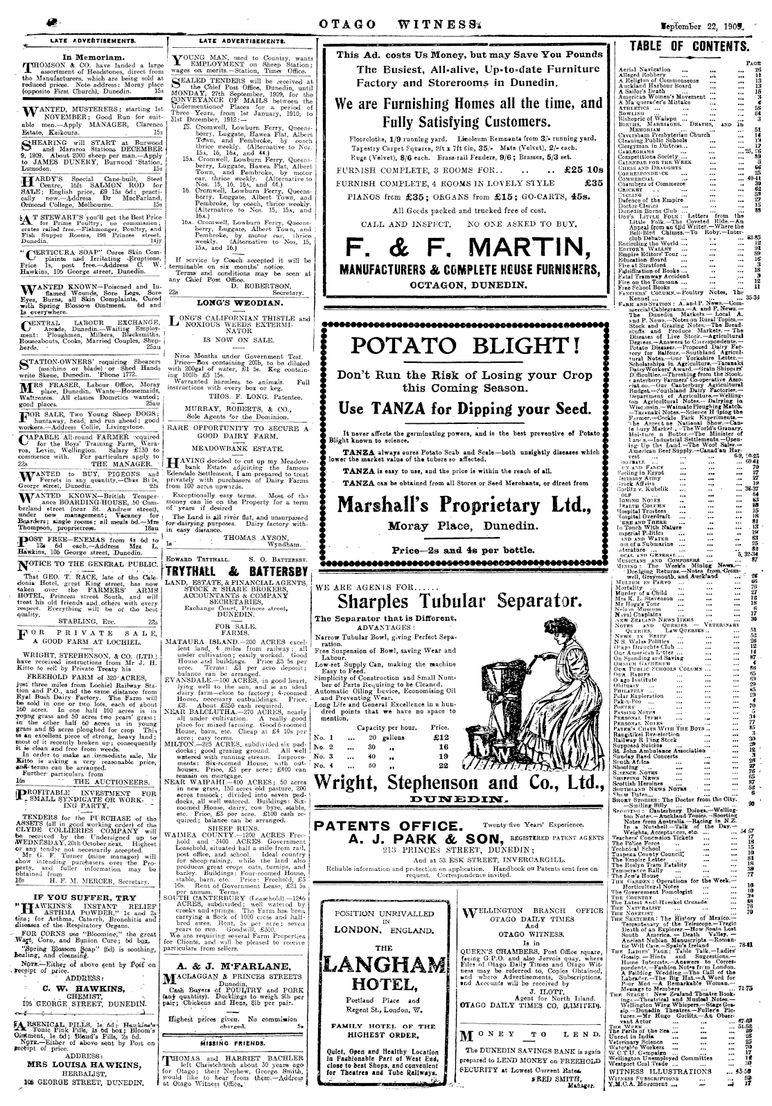 Papers Past Newspapers Otago Witness 22 September 1909 Page 42