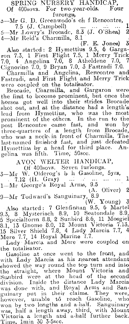 At håndtere parfume kondom Papers Past | Newspapers | Otago Witness | 19 November 1913 | WELLINGTON  NOTES.