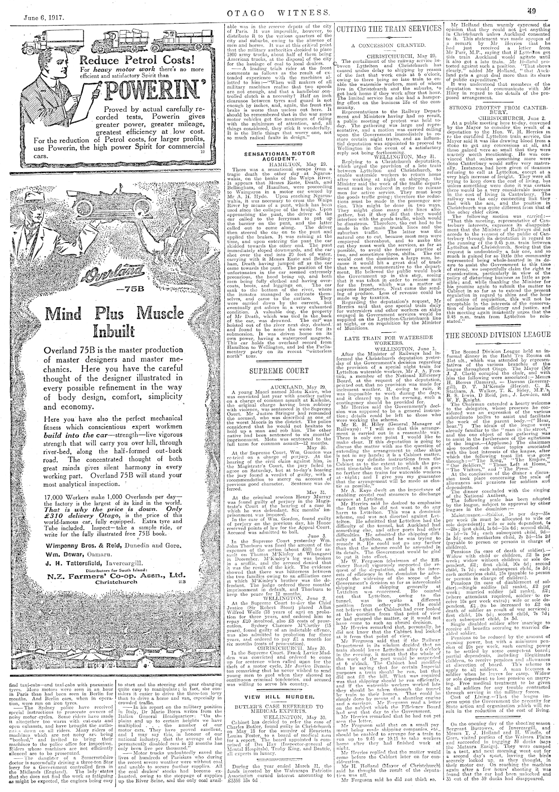 Papers Past Newspapers Otago Witness 6 June 1917 Page 49