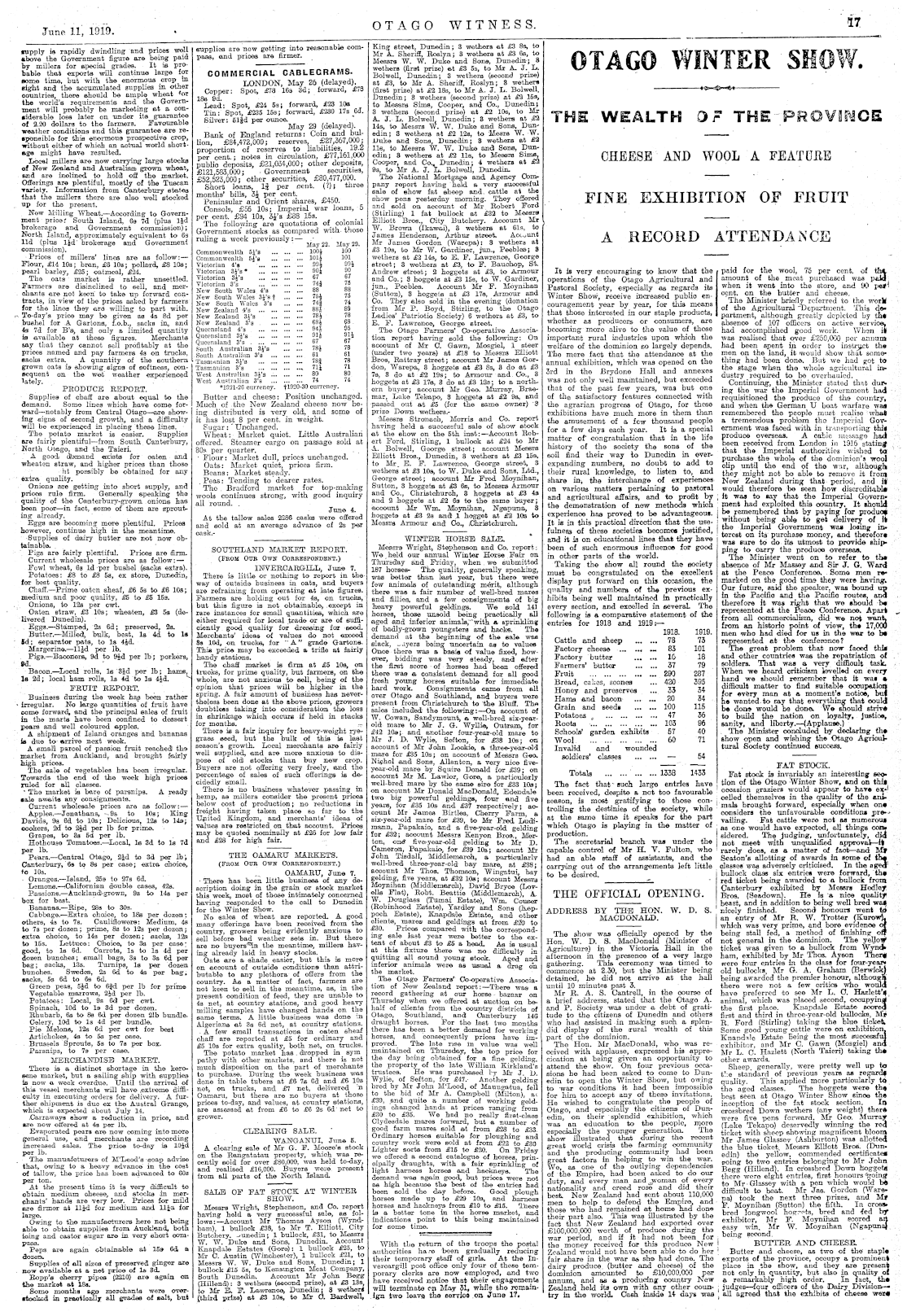 Papers Past Newspapers Otago Witness 11 June 1919 Page 17