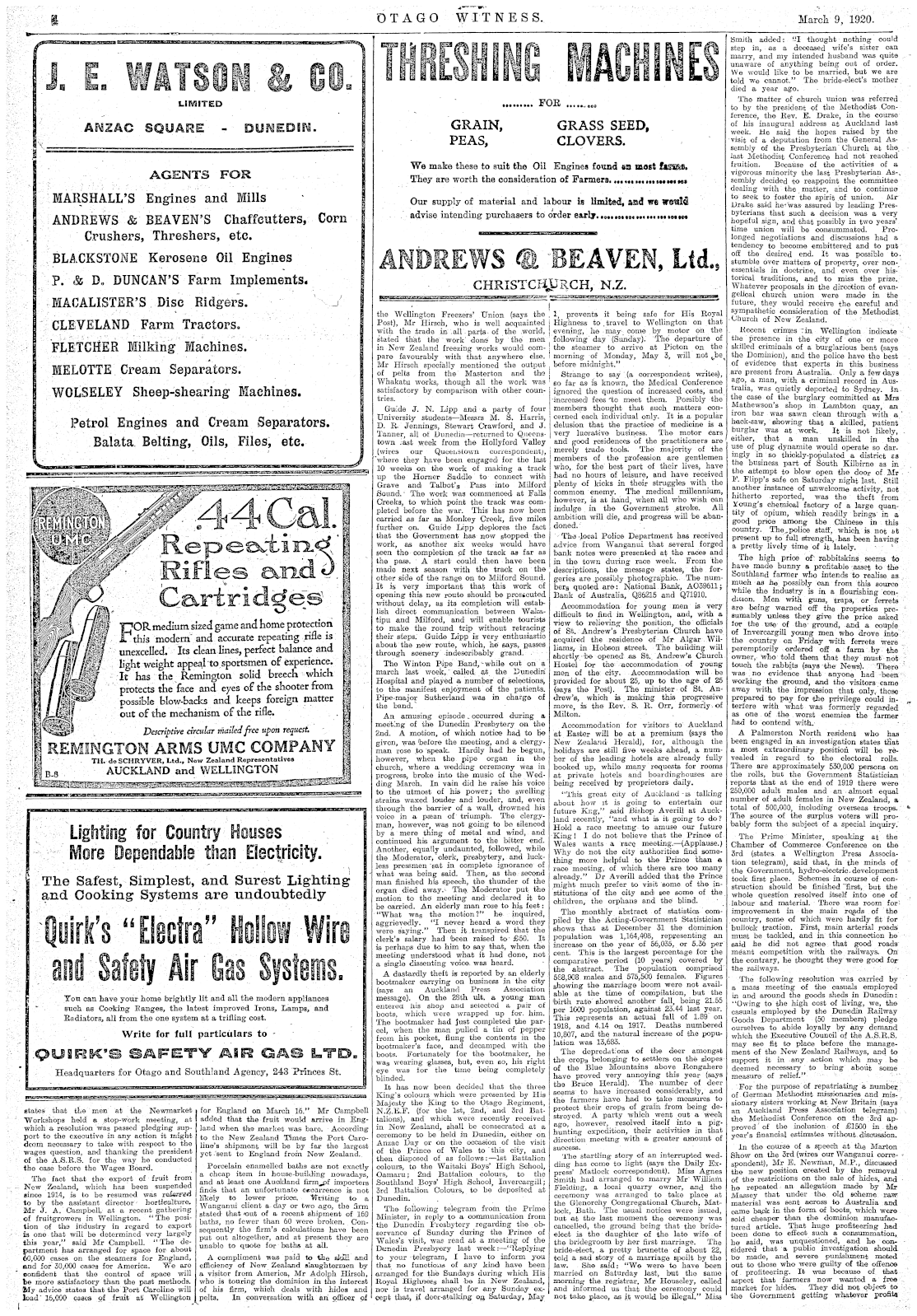 Papers Past Newspapers Otago Witness 9 March 1920 Page 4