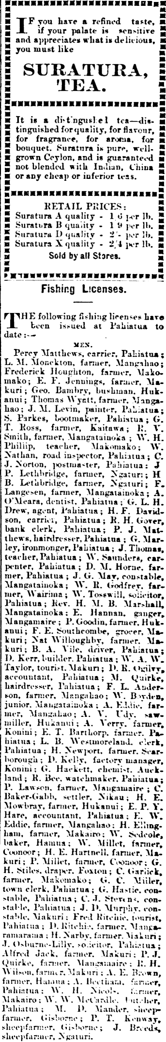 Papers Past Newspapers Pahiatua Herald 28 December 1904 Page 2 Advertisements Column 6