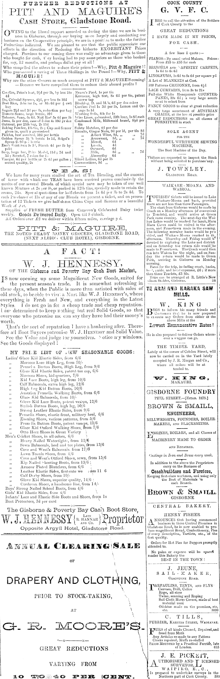 Papers Past Newspapers Poverty Bay Herald 25 April 18 Page 1 Advertisements Column 3