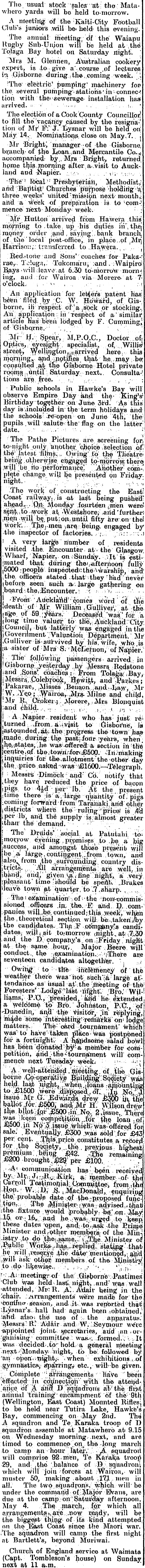 Papers Past | Newspapers | Poverty Bay Herald | 24 April 1912 | Untitled