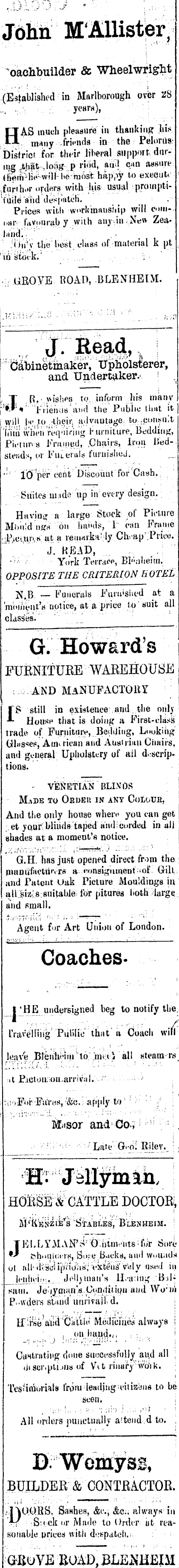 Papers | Newspapers | Pelorus Guardian and Miners' | 25 1890 | Page 4 Advertisements Column