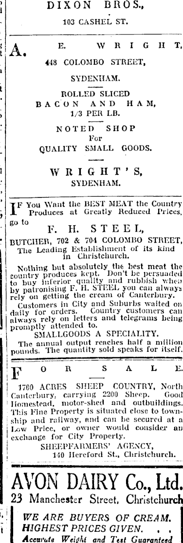 Papers Past Newspapers Sun Christchurch 2 April 1918 Page 10 Advertisements Column 3