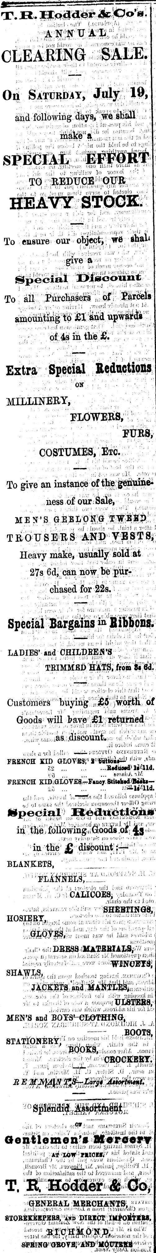 Papers Past Newspapers Colonist 2 September 1879 Page 4 Advertisements Column 1
