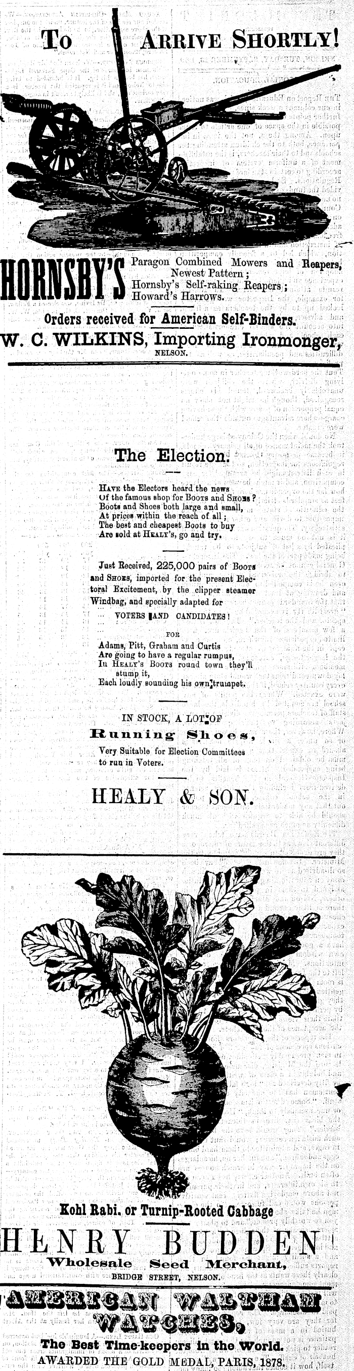 Papers Past Newspapers Colonist 23 September 1879 Page 4 Advertisements Column 2