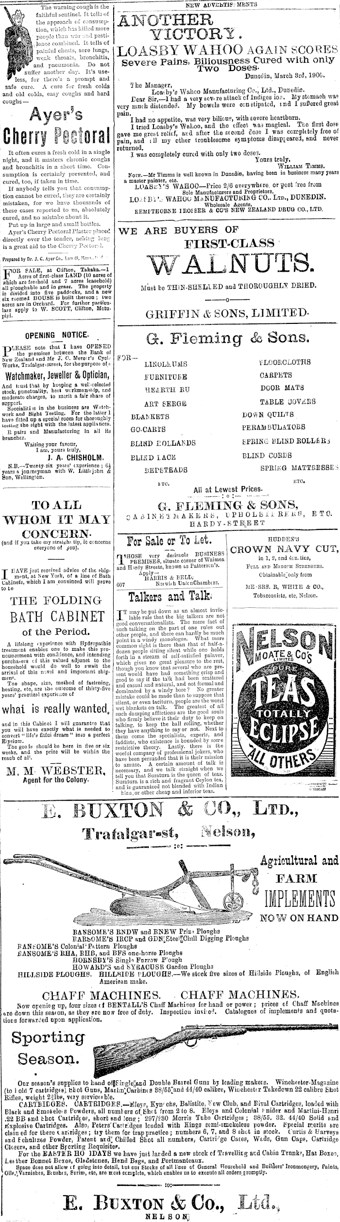 Papers Past Newspapers Colonist 11 May 1901 Page 3 Advertisements Column 2