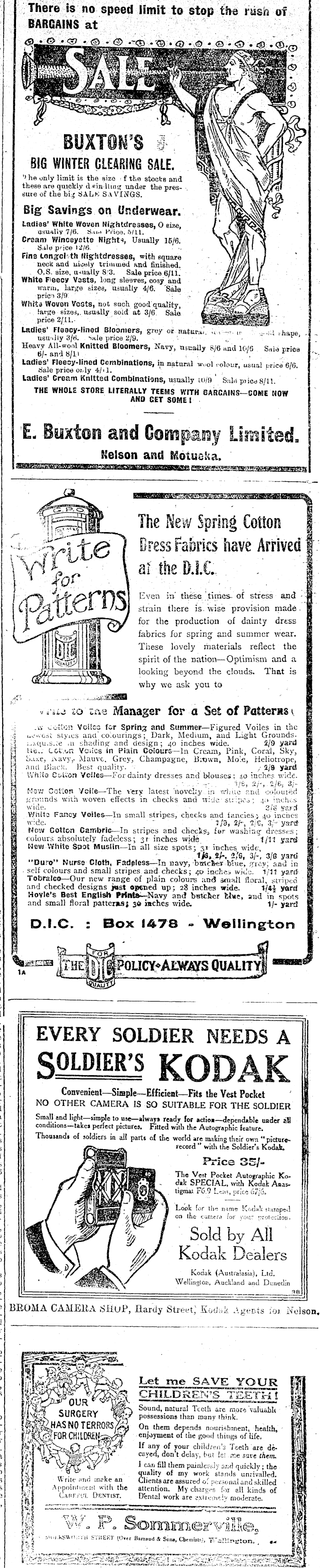 Papers Past Newspapers Colonist 11 August 1917 Page 7 Advertisements Column 4