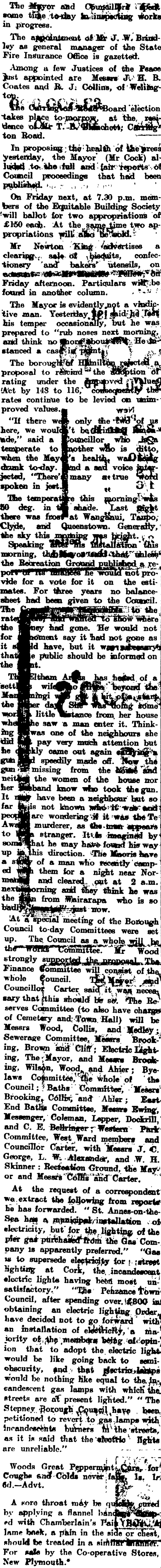 Papers Past Newspapers Taranaki Herald 4 May 1904 Page 5 Advertisements Column 1