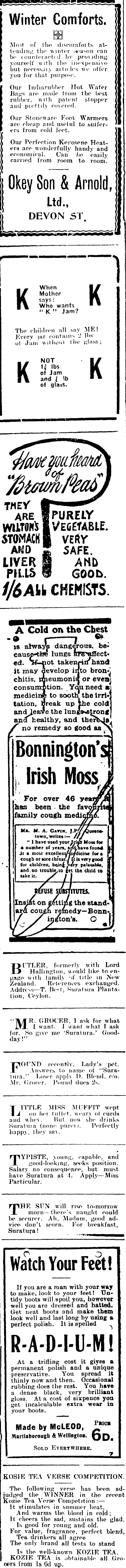 Papers Past Newspapers Taranaki Herald 2 June 1909 Page 4 Advertisements Column 2