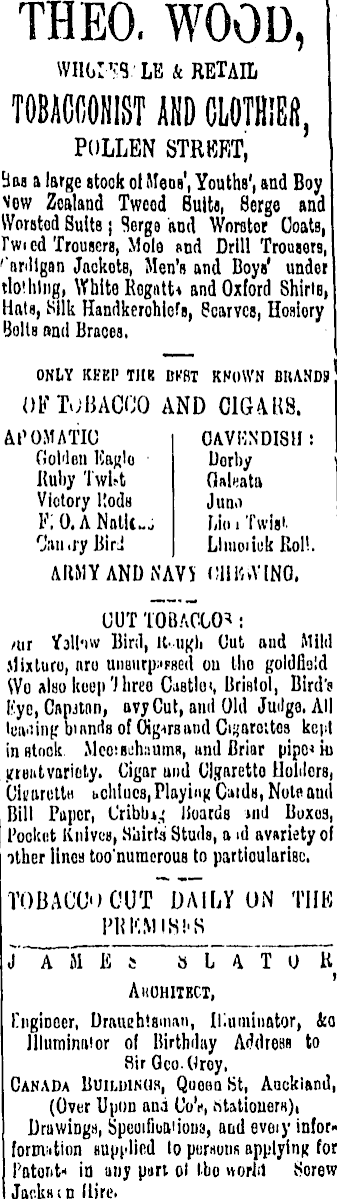 Papers Past Newspapers Thames Advertiser 23 May 13 Page 4 Advertisements Column 5