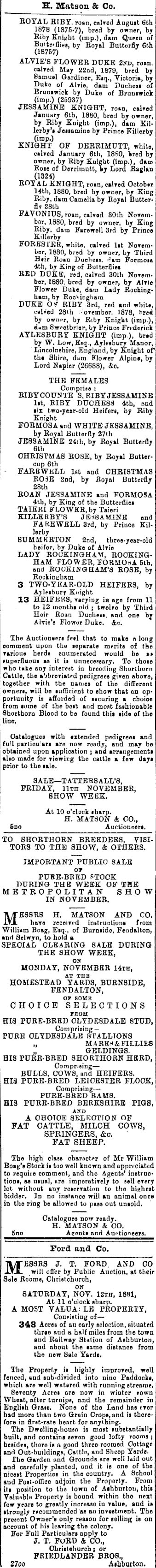 Papers Past Newspapers Timaru Herald 5 November 11 Page 3 Advertisements Column 2