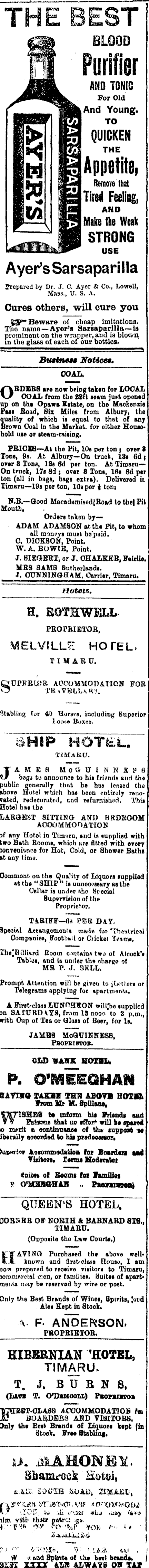 Papers Past Newspapers Timaru Herald 19 March 14 Page 4 Advertisements Column 4