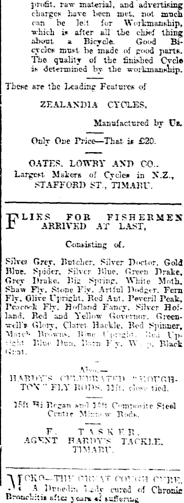 Papers Past Newspapers Timaru Herald 10 December 1902 Page 1 Advertisements Column 8