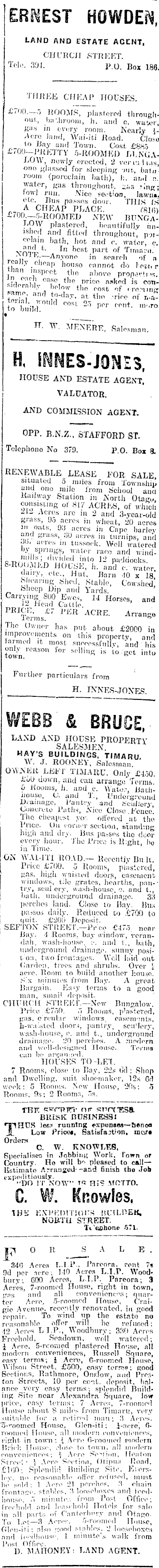Papers Past Newspapers Timaru Herald 26 June 1916 Page 12 Advertisements Column 8