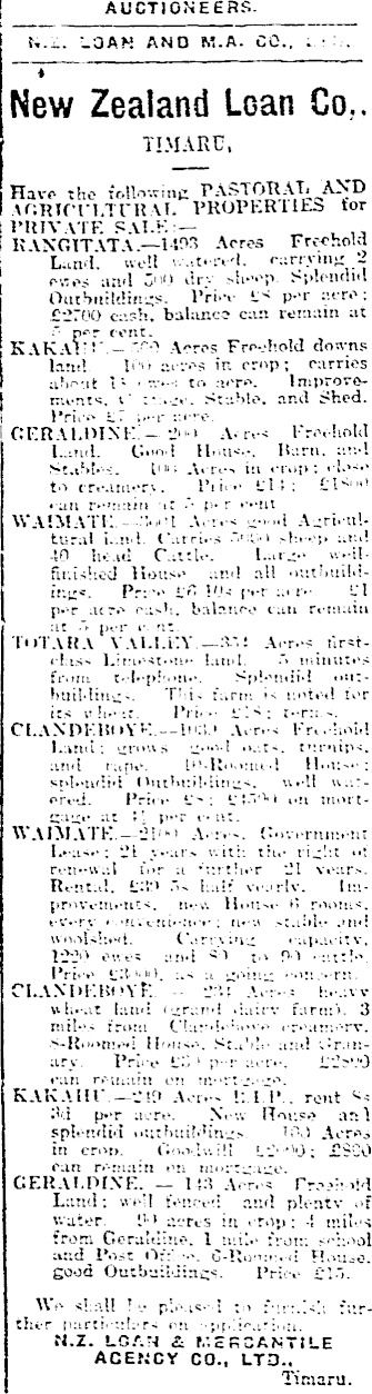 Papers Past Newspapers Timaru Herald 21 November 1910 Page 8 Advertisements Column 3