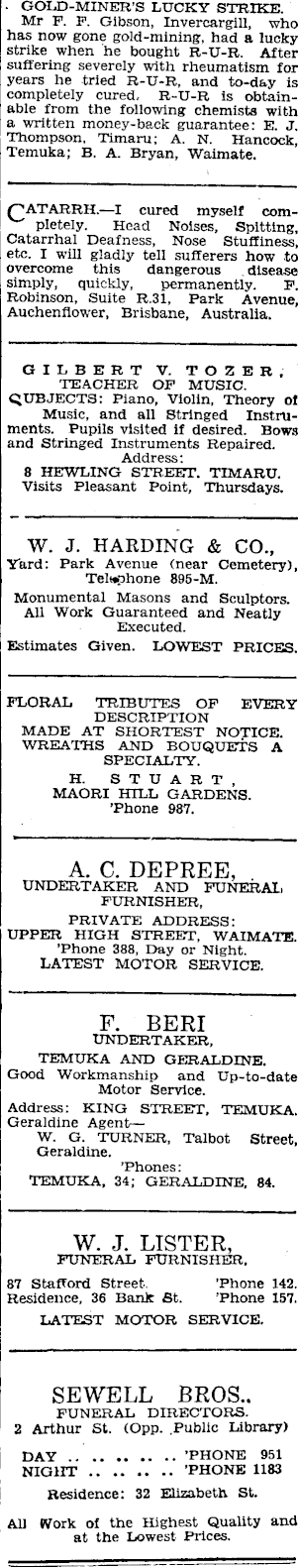 Papers Past Newspapers Timaru Herald 12 May 1933 Page 8 Advertisements Column 2