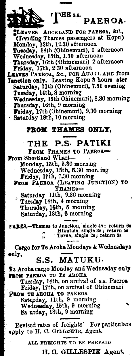 Papers Past Newspapers Thames Star 11 April 16 Page 2 Advertisements Column 1