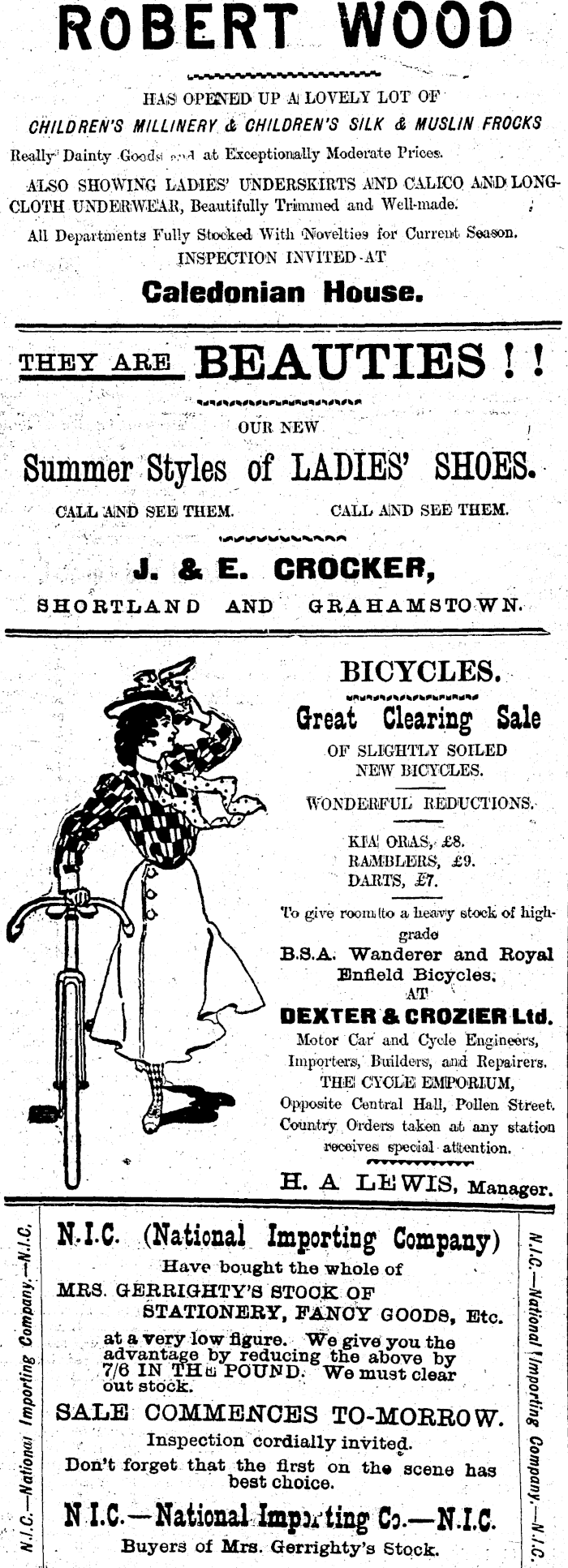 Papers Past Newspapers Thames Star 9 November 1907 Page 3 Advertisements Column 5