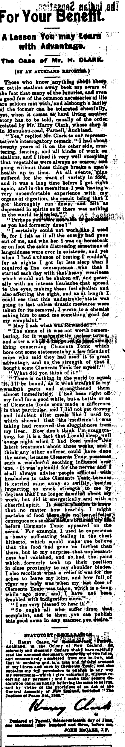 Papers Past Newspapers Thames Star 12 May 1908 Page 4 Advertisements Column 6