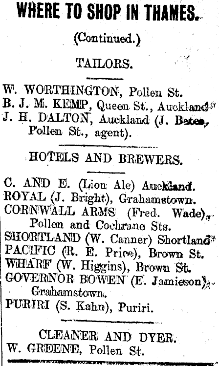 Papers Past Newspapers Thames Star 31 January 1916 Page 8 Advertisements Column 7