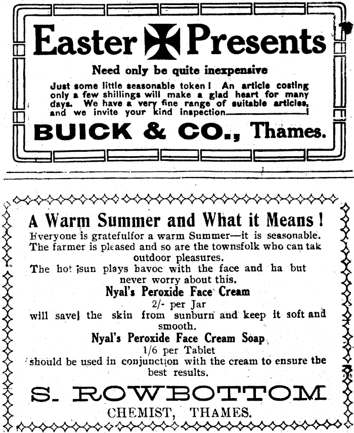 Papers Past Newspapers Thames Star 2 April 1918 Page 4 Advertisements Column 5