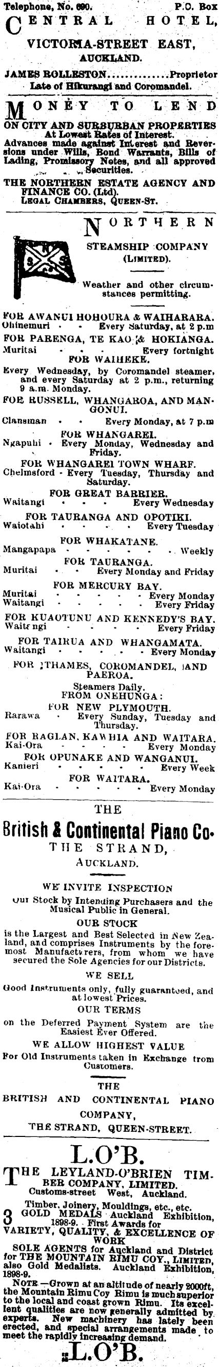 Papers Past Newspapers Observer 26 March 1904 Page 24 Advertisements Column 2