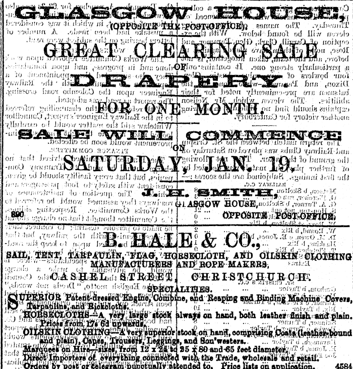 Papers Past Newspapers Star Christchurch 19 February 1878 Page 4 Advertisements Column 4