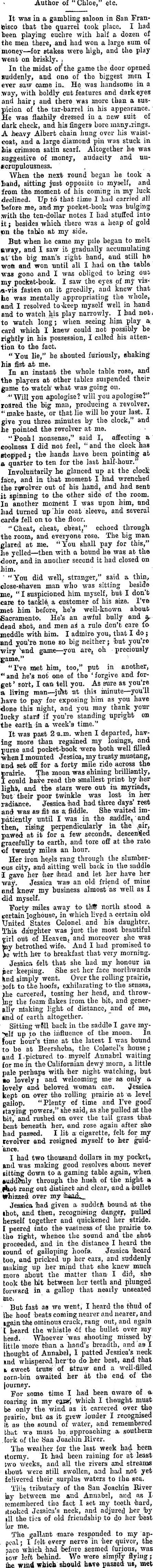 Papers Past | Newspapers | Star (Christchurch) | 7 February 1903 | A  MOONLIGHT RIDE.