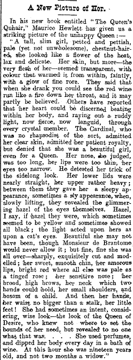 Papers Past Newspapers Star Christchurch 22 October 1904 Mary Stuart