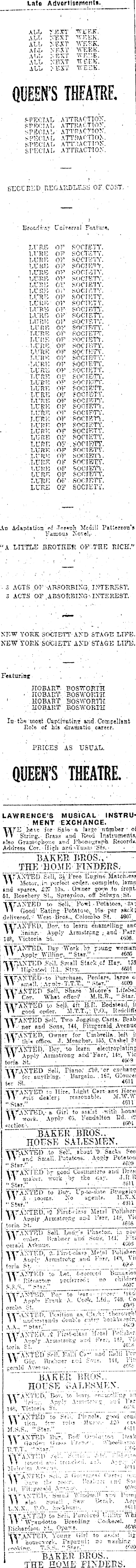 Papers Past Newspapers Star Christchurch 5 August 1916 Page 6 Advertisements Column 3