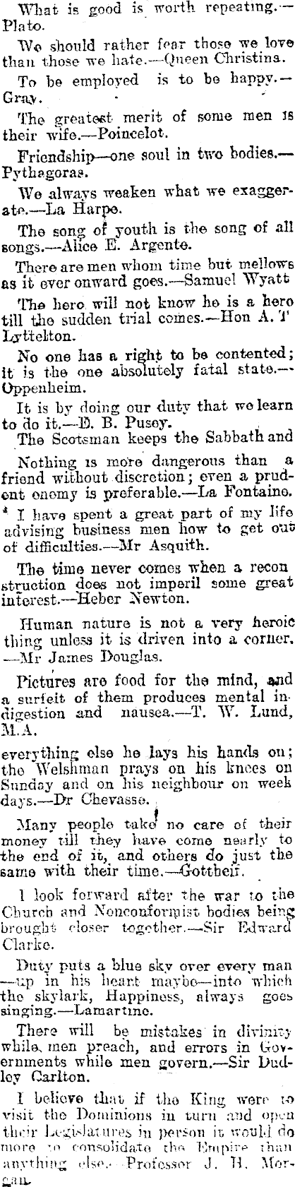 Papers Past | Newspapers | Star (Christchurch) | 25 November 1916