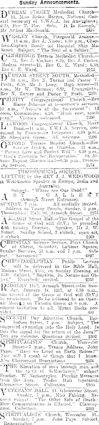 Papers Past Newspapers Star Christchurch 13 January 1917 Page 12 Advertisements Column 2