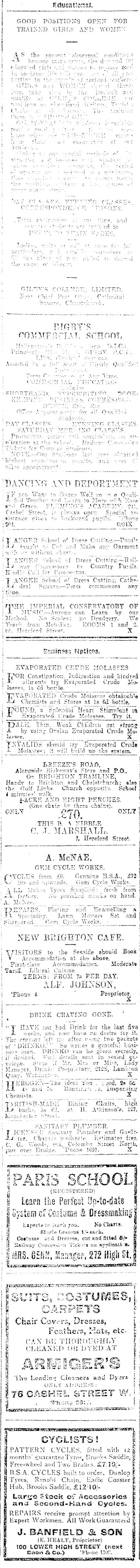 Papers Past Newspapers Star Christchurch 5 April 1917 Page 8 Advertisements Column 6