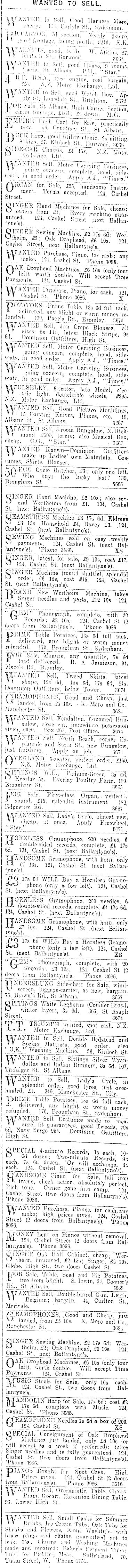 Papers Past Newspapers Star Christchurch 31 August 1918 Page 14 Advertisements Column 3