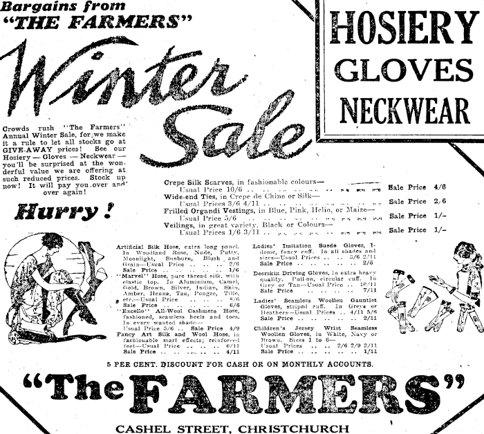 700px x 628px - Papers Past | Newspapers | Star (Christchurch) | 9 June 1927 | Page 3  Advertisements Column 2