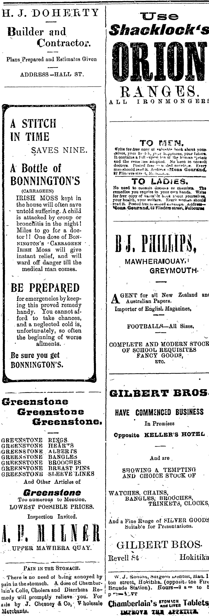 Papers Past Newspapers West Coast Times 2 May 1905 Page 4 Advertisements Column 3