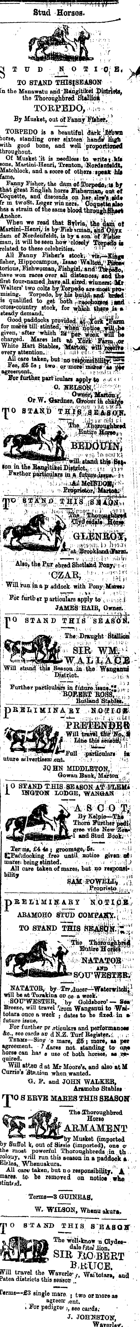 Papers Past Newspapers Wanganui Chronicle 20 October 1887 Page 4 Advertisements Column 8