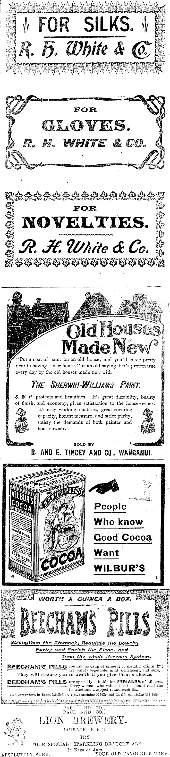 Papers Past Newspapers Wanganui Chronicle 15 March 1905 Page 1 Advertisements Column 3