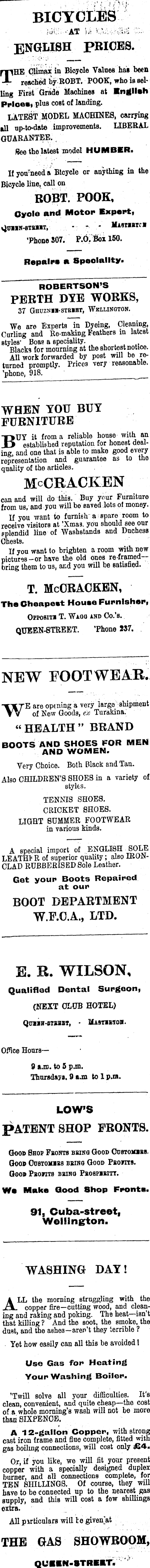 Papers Past Newspapers Wairarapa Daily Times 25 November 1911 Page 4 Advertisements Column 1