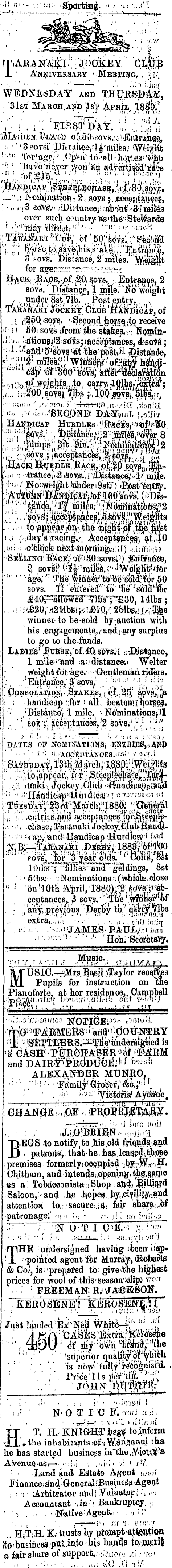 Papers Past Newspapers Wanganui Herald 5 March 10 Page 4 Advertisements Column 7