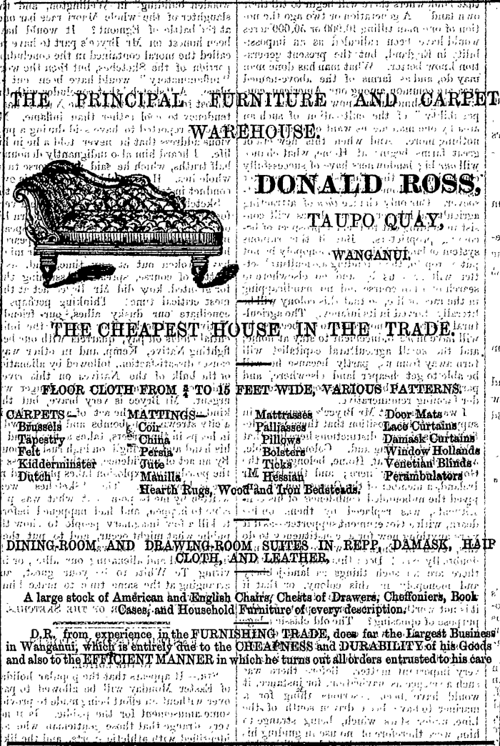 Papers Past Newspapers Wanganui Herald 26 March 11 Page 1 Advertisements Column 3