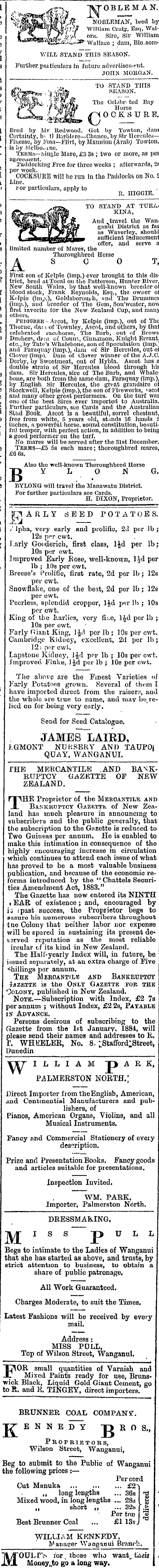 Papers Past Newspapers Wanganui Herald 30 August 14 Page 4 Advertisements Column 2