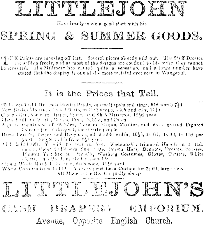 Papers Past Newspapers Wanganui Herald 9 October 15 Page 4 Advertisements Column 6