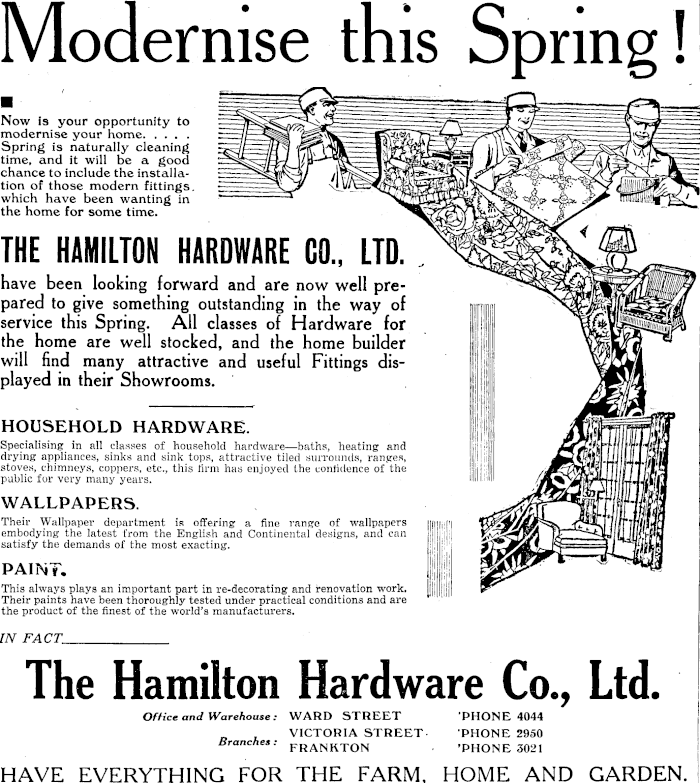 Papers Past Newspapers Waikato Times 9 September 1936 Page 25 Advertisements Column 1