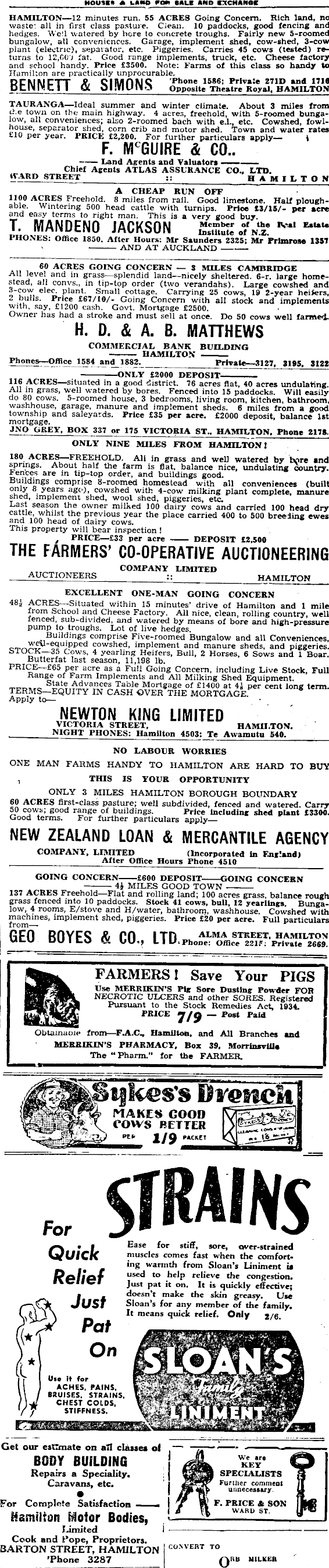 Papers Past Newspapers Waikato Times 15 July 1942 Page 6 Advertisements Column 7